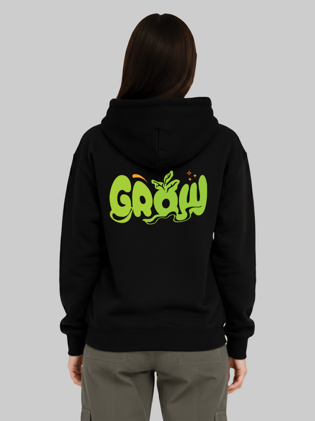 Grow Graphic Back Print Hoodie